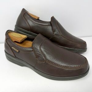 Mephisto Men’s Jakin Slip On Loafers Sz 10 Brown Leather Casual Shoe Air Jet GUC